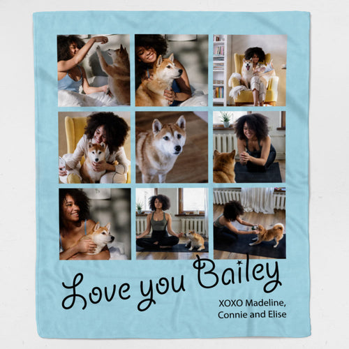 Collage Pet Blanket Online 