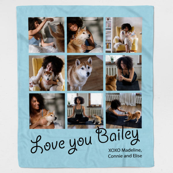 Collage Pet Blanket Online 