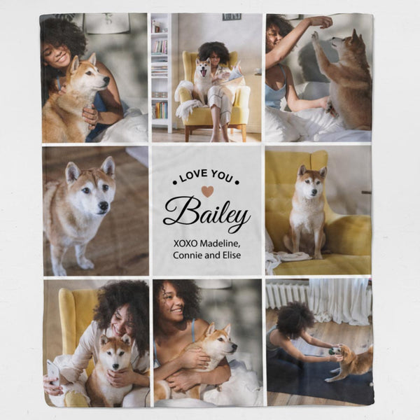 My Best Friend Collage Pet Blanket