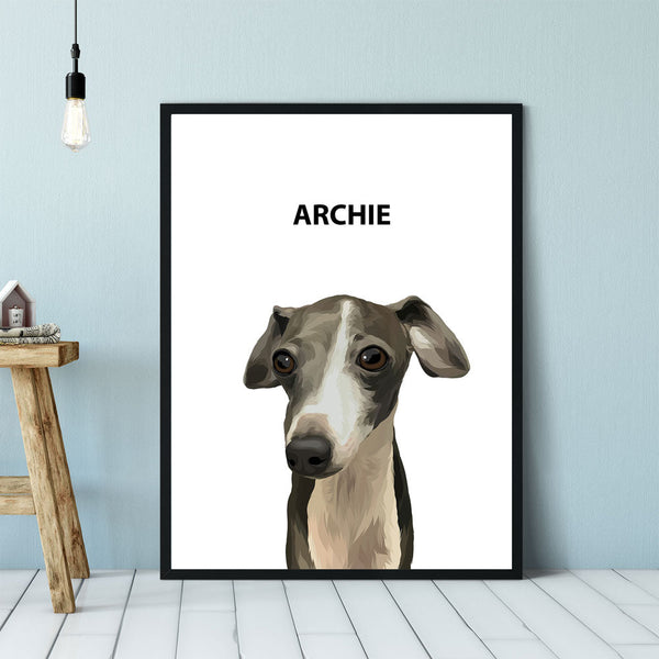 Cute Dog Modern Pet Portraits Online