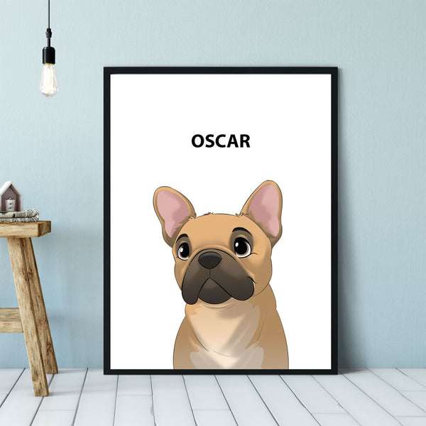 Cartoonized Pet Custom Portraits Online