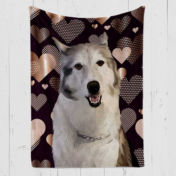 Valentine Exclusive Custom Pet Blanket