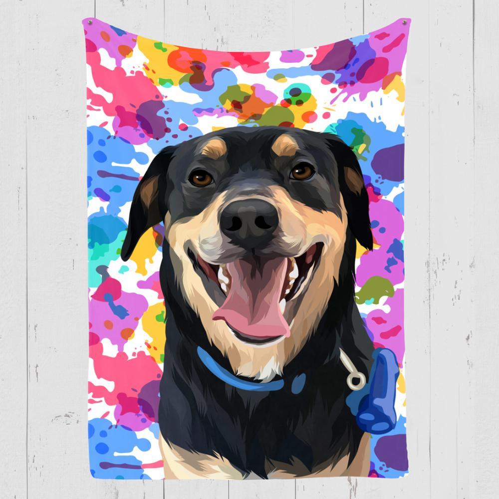 Woof Splash Custom Pet Blanket